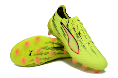 Men's Puma Ultra Ultimate FG Football Boots - Yellow/Bright Lime/Neon Pink