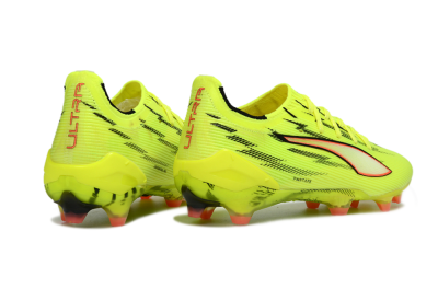 Men's Puma Ultra Ultimate FG Football Boots - Yellow/Bright Lime/Neon Pink