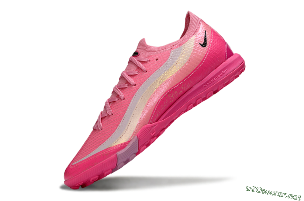 Unisex Nike Air Zoom Mercurial Vapor 16 Elite TF Football Shoes - Pink/Vibrant Pink/Soft Coral 5