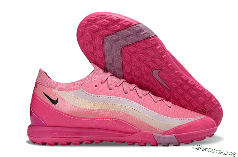 Unisex Nike Air Zoom Mercurial Vapor 16 Elite TF Football Shoes - Pink/Vibrant Pink/Soft Coral 2
