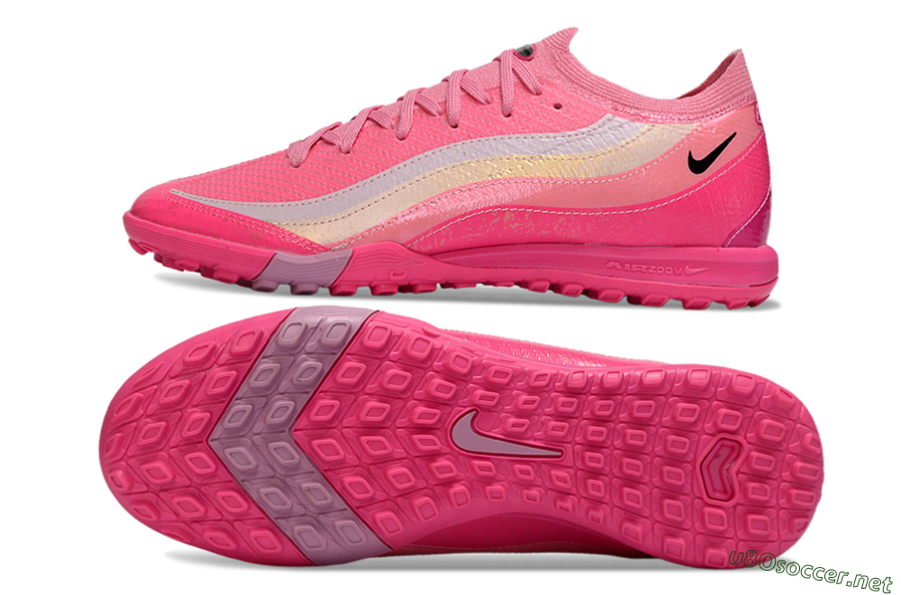 Unisex Nike Air Zoom Mercurial Vapor 16 Elite TF Football Shoes - Pink/Vibrant Pink/Soft Coral 1