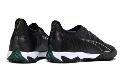 Men's Puma Ultra Ultimate TF Football Shoes - Black/Emerald Glint/White Shine