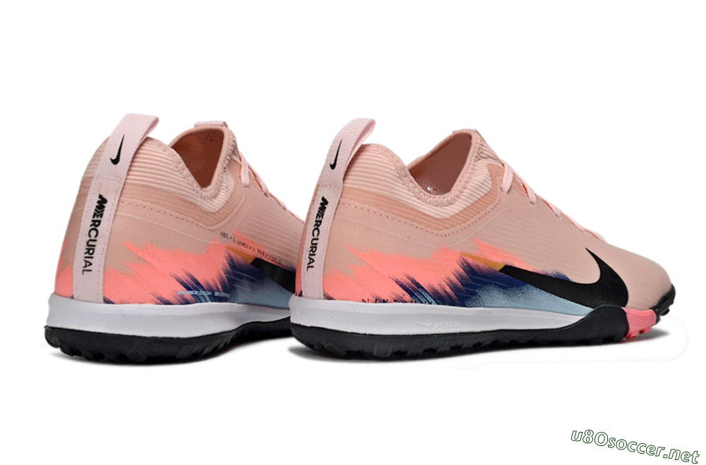 Unisex Nike Air Zoom Mercurial Vapor 16 Pro TF Football Shoes - Pink/Soft Coral/Black 7