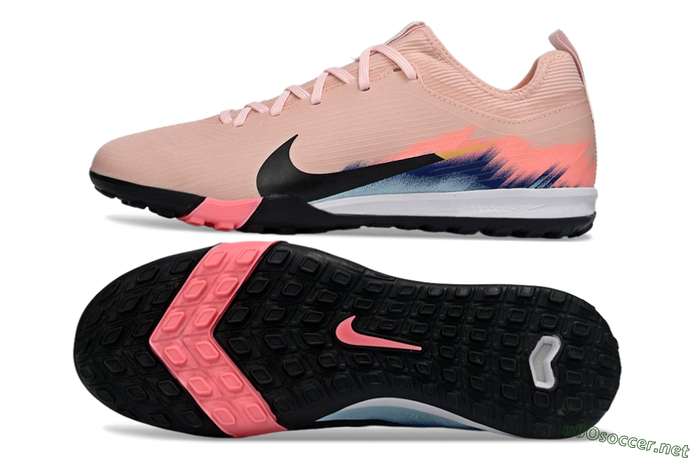 Unisex Nike Air Zoom Mercurial Vapor 16 Pro TF Football Shoes - Pink/Soft Coral/Black 1