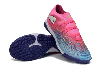 Men's Puma Future 8 Ultimate TF Football Shoes - Pink/Electric Pink/Dark Blue