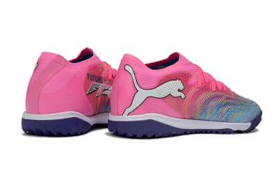 Men's Puma Future 8 Ultimate TF Football Shoes - Pink/Electric Pink/Dark Blue