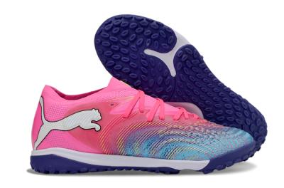 Men's Puma Future 8 Ultimate TF Football Shoes - Pink/Electric Pink/Dark Blue