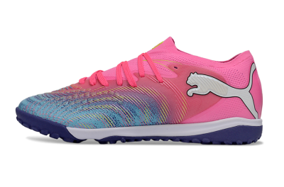 Men's Puma Future 8 Ultimate TF Football Shoes - Pink/Electric Pink/Dark Blue