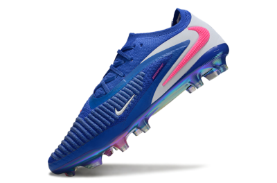 Unisex Nike Phantom 6 Low Elite FG Football Boots - Blue/Electric Blue/Neon Pink