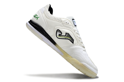 Men's Joma Top Flex IC Football Shoes - White/Black/Green