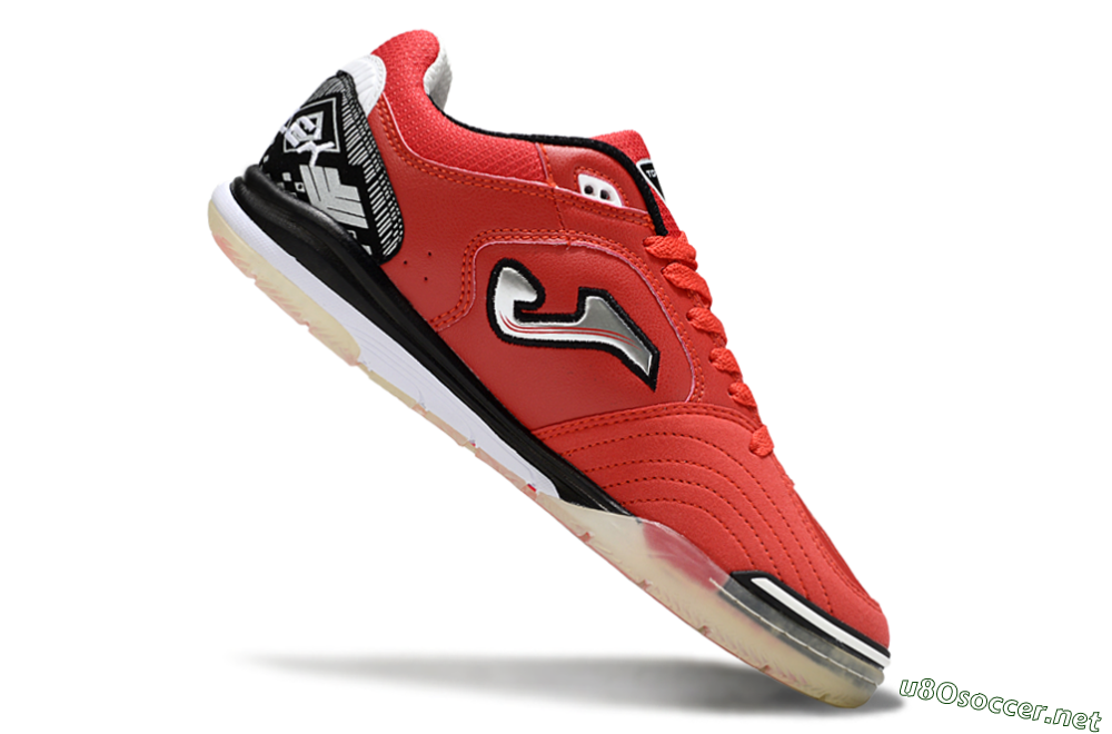 Men's Joma Top Flex IC Football Shoes - Red/Crimson Blaze/Black Knight 4