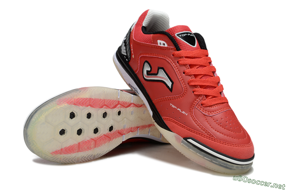 Men's Joma Top Flex IC Football Shoes - Red/Crimson Blaze/Black Knight 3