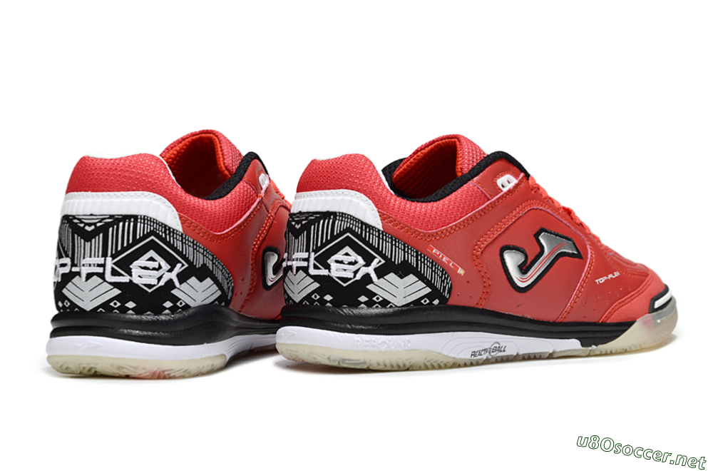 Men's Joma Top Flex IC Football Shoes - Red/Crimson Blaze/Black Knight 6