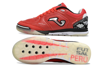 Men's Joma Top Flex IC Football Shoes - Red/Crimson Blaze/Black Knight