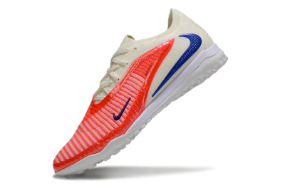 Unisex Nike Phantom 6 Low Elite TF Football Shoes - Red/Sunset Orange/Cool Blue