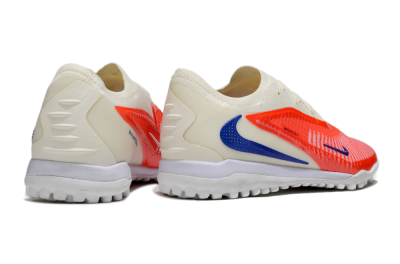 Unisex Nike Phantom 6 Low Elite TF Football Shoes - Red/Sunset Orange/Cool Blue