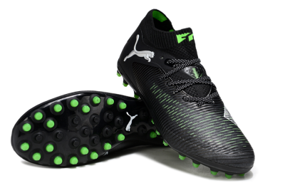 Men's Puma Future 8 Ultimate MG Football Boots - Black/Neon Green/Electric Green