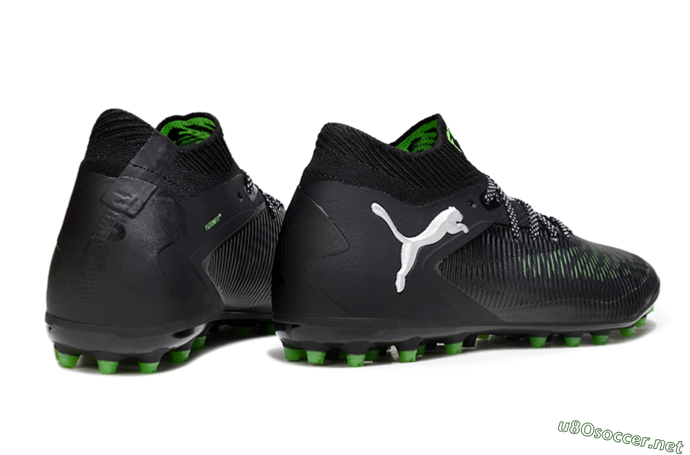 Men's Puma Future 8 Ultimate MG Football Boots - Black/Neon Green/Electric Green 6