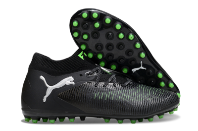 Men's Puma Future 8 Ultimate MG Football Boots - Black/Neon Green/Electric Green