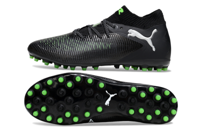 Men's Puma Future 8 Ultimate MG Football Boots - Black/Neon Green/Electric Green