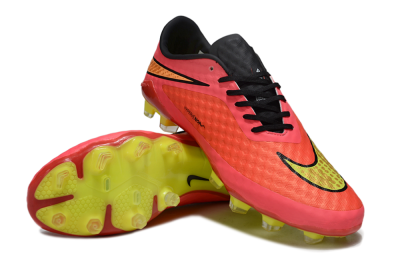 Men's Nike Hypervenom Phantom FG Football Boots - Pink/Electric Pink/Neon Yellow
