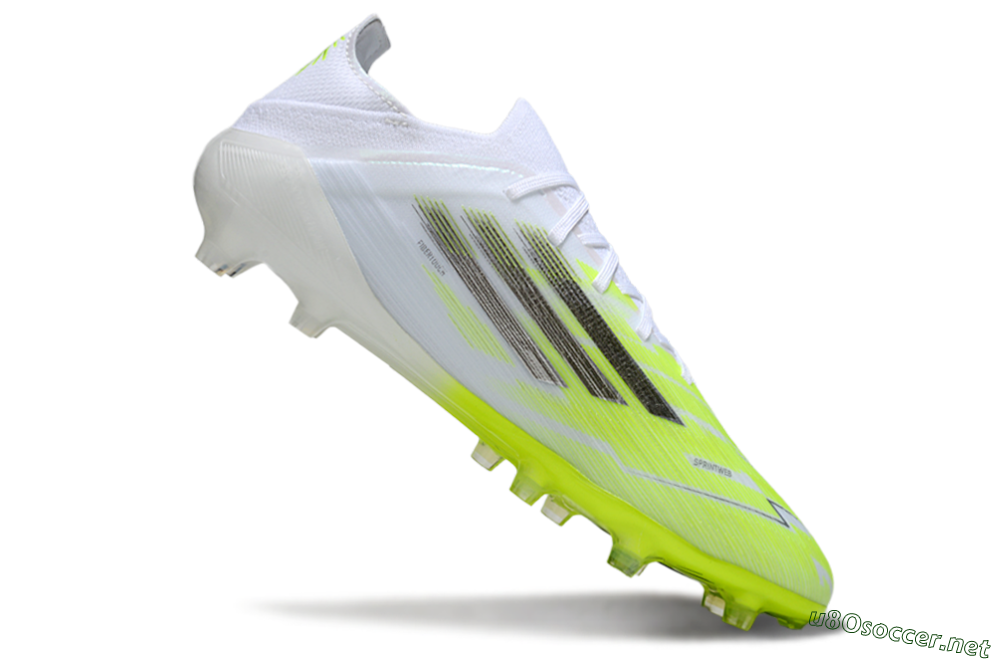 Men's Adidas F50 Pro FG Football Boots - Yellow/Lime Green/White 4