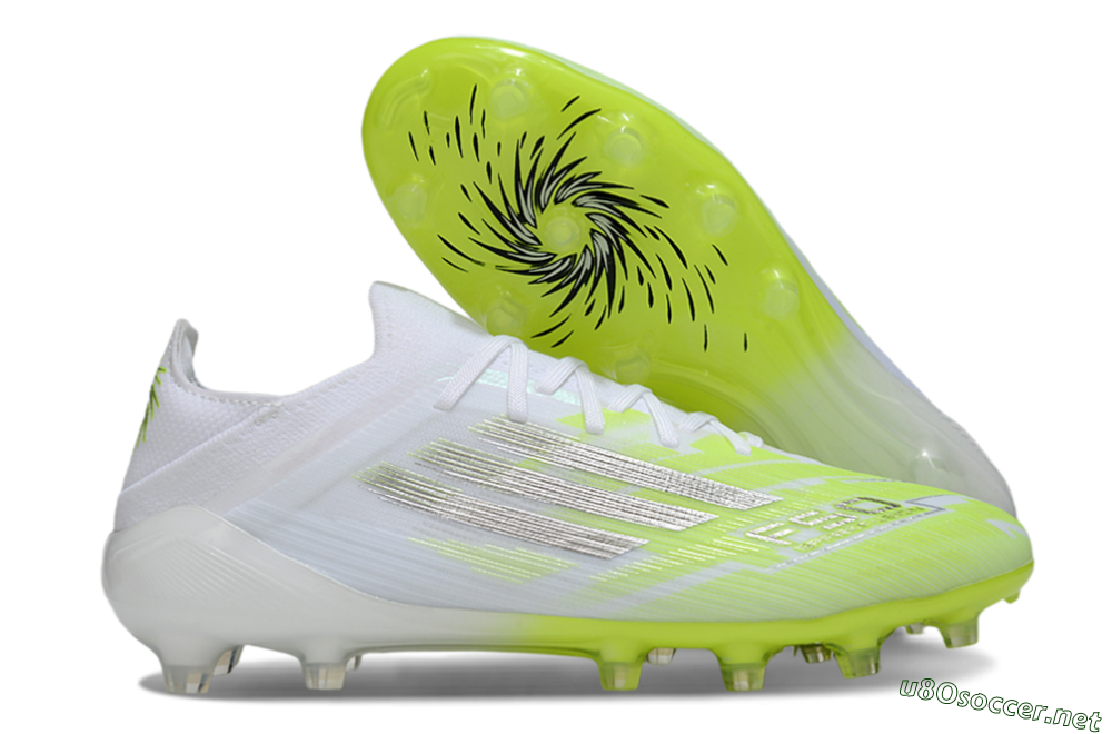 Men's Adidas F50 Pro FG Football Boots - Yellow/Lime Green/White 2