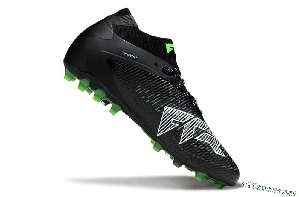 Men's Puma Future 8 Ultimate MG Football Boots - Black/Neon Green/Anthracite 4