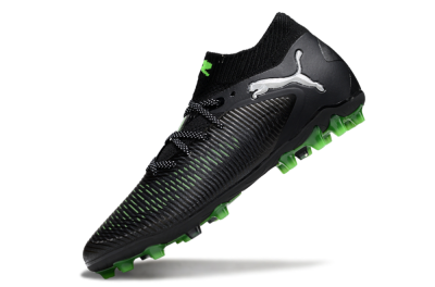 Men's Puma Future 8 Ultimate MG Football Boots - Black/Neon Green/Anthracite