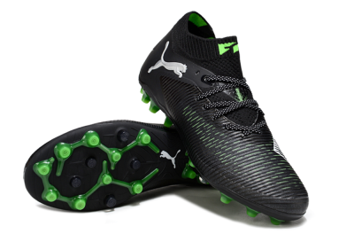 Men's Puma Future 8 Ultimate MG Football Boots - Black/Neon Green/Anthracite