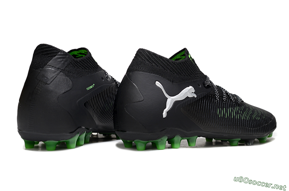 Men's Puma Future 8 Ultimate MG Football Boots - Black/Neon Green/Anthracite 6