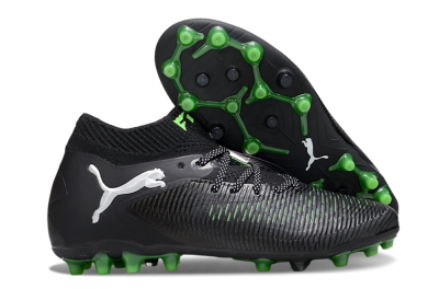 Men's Puma Future 8 Ultimate MG Football Boots - Black/Neon Green/Anthracite