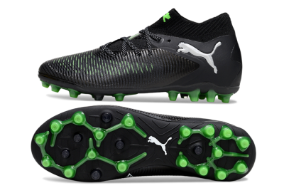 Men's Puma Future 8 Ultimate MG Football Boots - Black/Neon Green/Anthracite