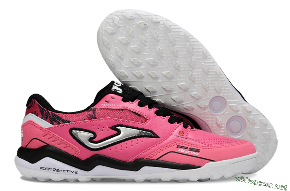 Men's Joma Top Flex TF Football Shoes - Pink/Hot Pink/Black 2