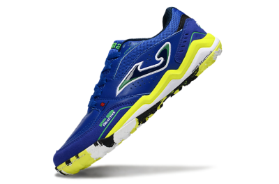 Men's Joma Top Flex IC Football Shoes - Blue/Vibrant Yellow/Electric Green
