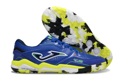 Men's Joma Top Flex IC Football Shoes - Blue/Vibrant Yellow/Electric Green