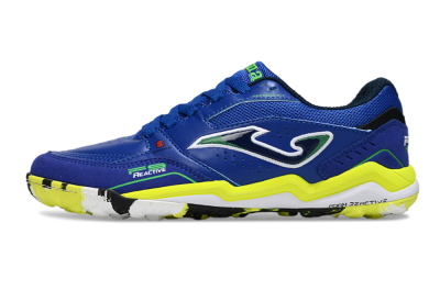 Men's Joma Top Flex IC Football Shoes - Blue/Vibrant Yellow/Electric Green