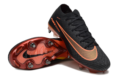 Men's Nike Air Zoom Mercurial Vapor 16 Elite SG Football Boots - Black/Vibrant Orange/Crimson Red