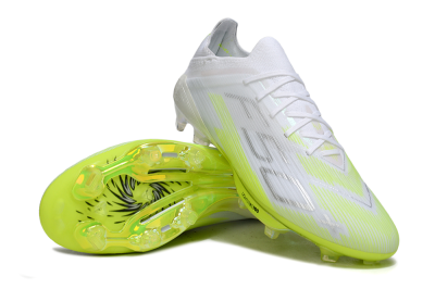 Men's Adidas F50 Lightstrike Pro FG Football Boots - White/Lime Burst/Pure White
