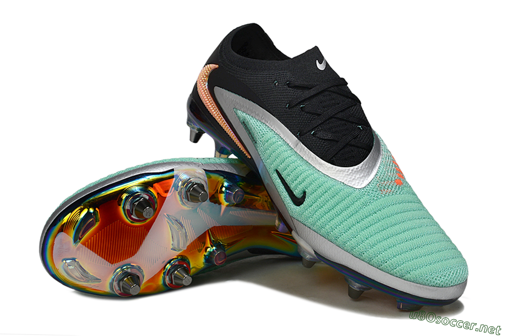 Unisex Nike Phantom 6 Low Elite SG Football Boots - Green/Mint Green/Shimmering Black 3