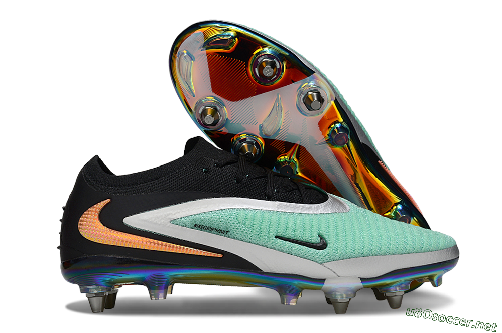 Unisex Nike Phantom 6 Low Elite SG Football Boots - Green/Mint Green/Shimmering Black 2