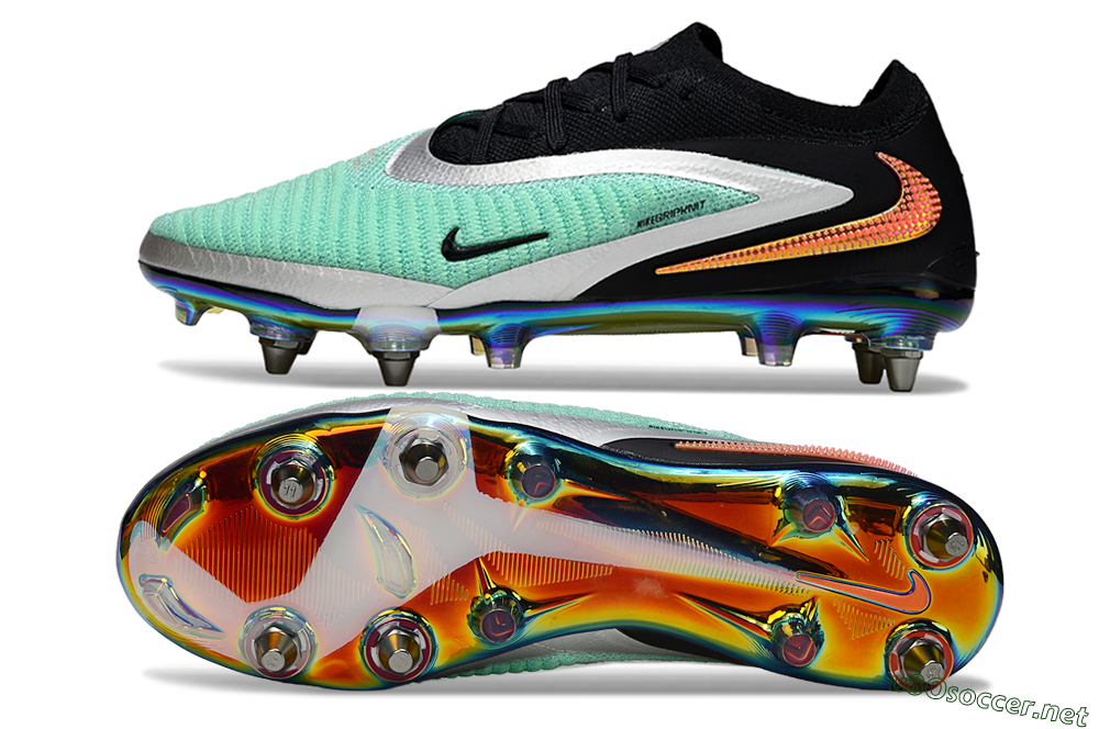 Unisex Nike Phantom 6 Low Elite SG Football Boots - Green/Mint Green/Shimmering Black 1