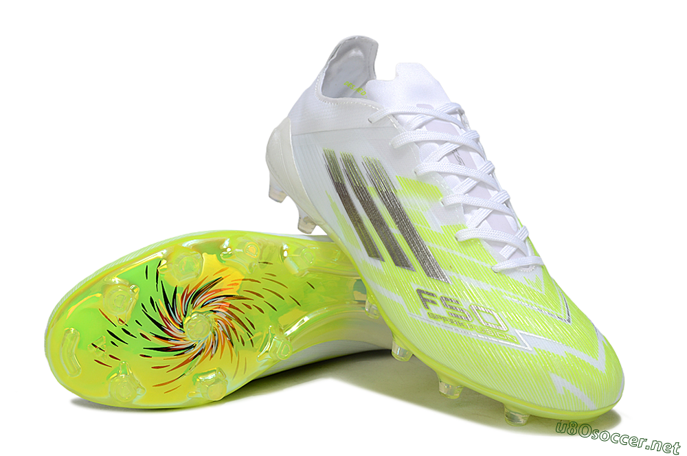 Men's Adidas F50 Pro FG Football Boots - Yellow/Bright Lime/White 3