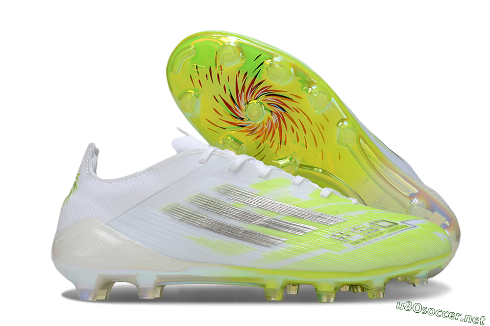 Men's Adidas F50 Pro FG Football Boots - Yellow/Bright Lime/White 2
