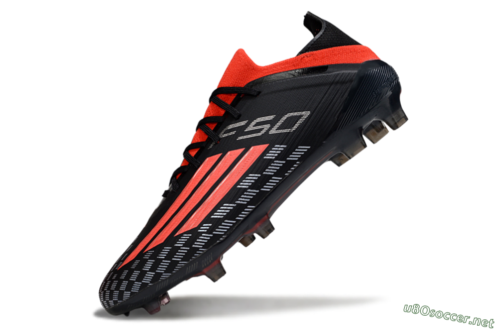 Men's Adidas F50 Pro FG Football Boots - Black/Vibrant Red/Stealth Black 5