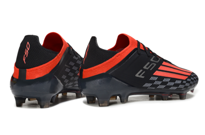 Men's Adidas F50 Pro FG Football Boots - Black/Vibrant Red/Stealth Black