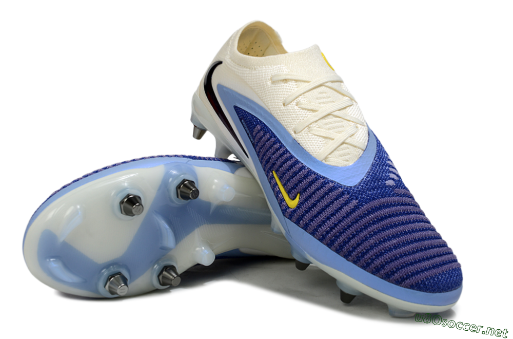 Unisex Nike Phantom 6 Low Elite SG Football Boots - Blue/Light Blue/White 3
