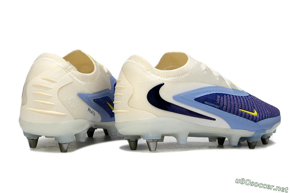 Unisex Nike Phantom 6 Low Elite SG Football Boots - Blue/Light Blue/White 6