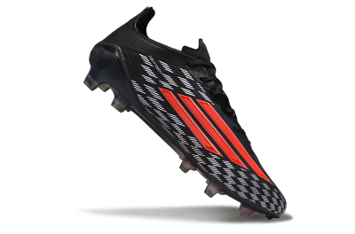 Men's Adidas F50 Pro FG Football Boots - Black/Bright Red/White