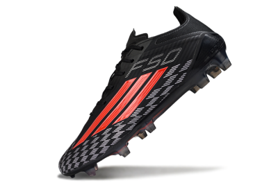Men's Adidas F50 Pro FG Football Boots - Black/Bright Red/White